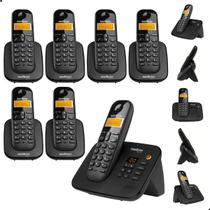 Telefone Sem Fio Intelbras TS 3130 6 Ramais TS 3111 com Secretária Eletrônica, Bina e Bateria de Longa Duração
