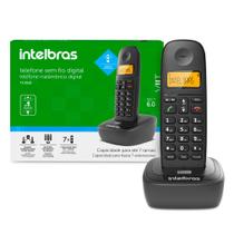Telefone Sem Fio Intelbras TS2510 - Identificador de Chamada Conferência Não Perturbe - Com NF - Original