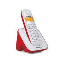 Telefone sem Fio Intelbras TS3110, Display luminoso, Identificador de Chamada - Vermelho e Branco