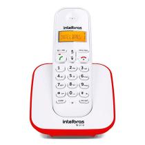 Telefone Sem Fio Intelbras TS3110 ID Branco e Vermelho