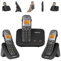 Telefone sem fio Mini Central PABX Para 2 linhas TS 5150 Com 2 Ramal Incluso Bina Viva Voz e Expansível até 10 Ramais intelbras