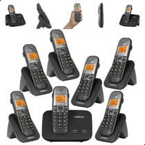 Telefone sem fio Mini Central PABX Para 2 linhas TS 5150 Com 6 Ramal Incluso Bina Viva Voz e Expansível até 10 Ramais intelbras Telefone sem fio Mini Central PABX Para 2 linhas TS 5150 Com 6 Ramal Incluso Bina Viva Voz e Expansível até 10 Ramais intelbras