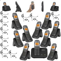 Telefone sem fio Mini Central PABX Para 2 linhas TS 5150 Com 9 Ramal e Headset Fone de Ouvido Bina Viva Voz e Expansível até 10 Ramais intelbras Telefone sem fio Mini Central PABX Para 2 linhas TS 5150 Com 9 Ramal e Headset Fone de Ouvido Bina Viva Voz e Expansível até 10 Ramais intelbras