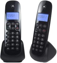 Telefone sem Fio Motorola MOTO700-MRD2 +1 Ramal com Identificador de Chamadas Digital Preto