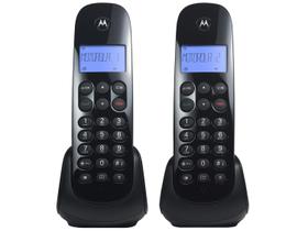 Telefone Sem Fio Motorola MOTO700-MRD2 + 1 Ramal - Identificador de Chamada Preto