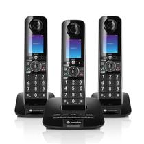 Telefone sem fio Motorola Voice D8713 com 3 ramais e Bluetooth Telefone sem fio Motorola Voice D8713 com 3 ramais e Bluetooth