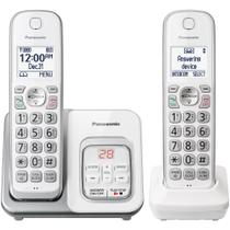 Telefone sem fio Panasonic DECT 6.0 KX-TGD632W com secretária eletrônica Telefone sem fio Panasonic DECT 6.0 KX-TGD632W com secretária eletrônica