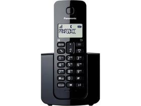 Telefone Sem Fio Panasonic Detect 6.0 com Identificador de Chamadas - TGB110 - Preto Bivolt