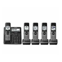 Telefone Sem Fio Panasonic KX-TG985 5 Bases Fones De Ouvido Bluetooth Preto