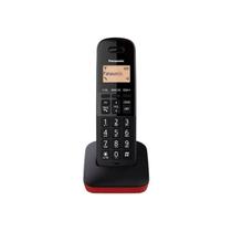 Telefone Sem Fio Panasonic Kx Tgb310Lar Com Identificador De Chamadas Preto Verm