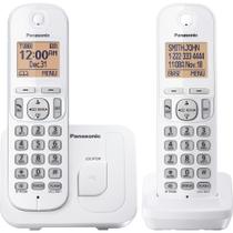 Telefone sem fio Panasonic KX-TGC202W 1,6" com display e 2 aparelhos