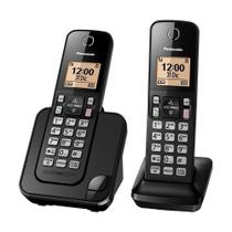 Telefone Sem Fio Panasonic KX-TGC352 2 Bases 110V - Preto