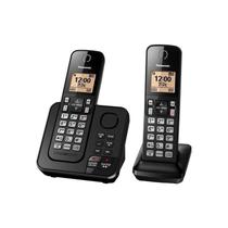 Telefone Sem Fio Panasonic Kx Tgc362Lab Com Identificador De Chamadas 2 Unidades