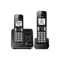 Telefone Sem Fio Panasonic KX-TGD392C com Bloqueio de Chamadas e 2 Ramais