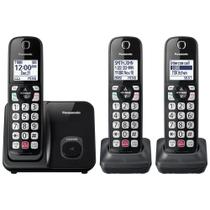 Telefone sem fio Panasonic KX-TGD813B com bloco de chamadas avançado