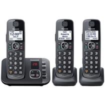 Telefone Sem Fio Panasonic KX-TGE633M com Secretária Eletrônica