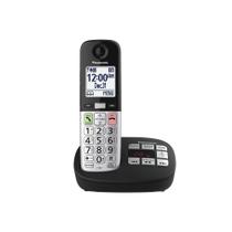 Telefone sem fio Panasonic KX-TGU430B com tela e botões grandes