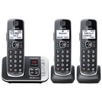Telefone Sem Fio Panasonic Link2Cell KX-TGE663B - Sistema de Alta Qualidade