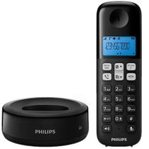 Telefone Sem Fio Philips com Identificador de Chamadas Dect 6.0 Preto