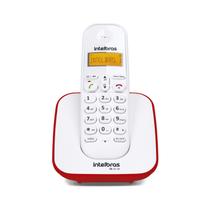 Telefone Sem Fio TS 3110 Branco e Vermelho Intelbras