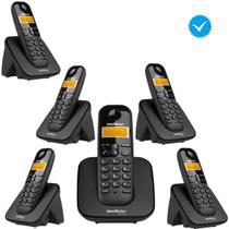 Telefone Sem Fio TS 3110 Com 5 Ramal Intelbras Combo oficial