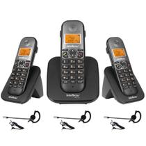 Telefone sem fio TS 5120 + 2 Ramal TS 5121 Headset Intelbras