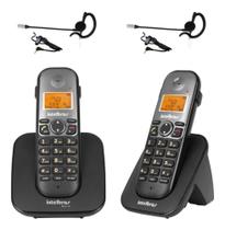 Telefone Sem Fio Ts 5120 + Ramal Ts 5121 + Headset Intelbras