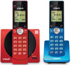 Telefone sem fio VTech CS6919-2R com 2 aparelhos com identificador de chamadas/chamada em espera