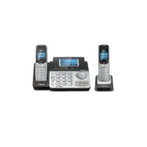 Telefone sem fio VTech DS6151-2 de 2 linhas com 2 aparelhos prateado