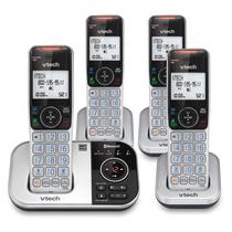 Telefone Sem Fio VTech VS112-4 DECT 6.0 - Bluetooth, Secretária Eletrônica e Bloqueio de Chamadas Telefone Sem Fio VTech VS112-4 DECT 6.0 - Bluetooth, Secretária Eletrônica e Bloqueio de Chamadas