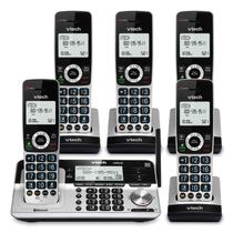 Telefone sem fio VTech VS113-5 Extended Range 5 Handset Silver Telefone sem fio VTech VS113-5 Extended Range 5 Handset Silver