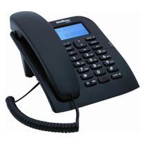 Telefone tc 60 com identificador de chamadas preto intelbras