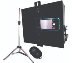 Teleprompter Baby C/ Tripé, Adaptador De Celular E Controle