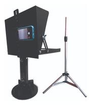 Teleprompter Baby C/ Tripé, Base E Adaptador De Celular