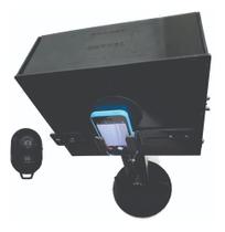 Teleprompter Baby Comp Base/controle Simples/adaptador De Ce Teleprompter Baby Comp Base/controle Simples/adaptador De Ce