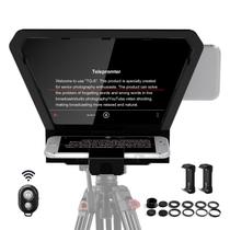 Teleprompter GVM portátil para iPad, tablet, smartphone e DSLR