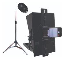 Teleprompter Mini Com Tripé + Controle Remoto Simples