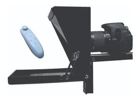 Teleprompter Mini P/ Celular, Dslr E Webcam+ Controle Remoto