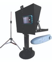 Teleprompter P/tablete, Celular C/ Base,tripé,adap E Contr