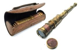 Telescópio ALADEAN Scout Regiment Brass 19 cm Londres 1940