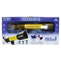 Telescópio Astrônomico 3 Lentes + Tripé Polibrinq - BP3004 Telescópio Astrônomico 3 Lentes + Tripé Polibrinq - BP3004