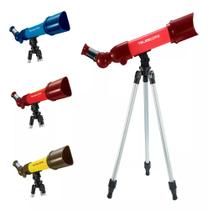 Telescópio Astronômico Brinquedo Educacional Foco Ajustável