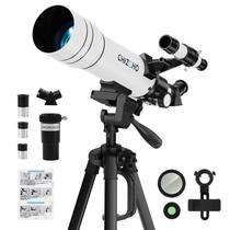 Telescópio Astronômico CHIZEHO CT12 70mm - 150x a 333x - Ideal para Crianças