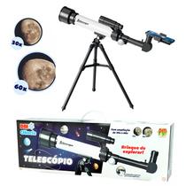 Telescópio Astronômico Infantil Educativo Com Tripé Ajustável Zoom 30x 60x E Luneta Telescópio Astronômico Infantil Educativo Com Tripé Ajustável Zoom 30x 60x E Luneta