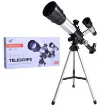 Telescopio astronomico profissional refrator microscopio luneta alcance 60x com tripe