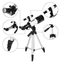 Telescópio Astronômico Refrator de Alta Potência com Tripé, Filtro Lunar e Lente Barlow 3x - Ideal para Observação de Estrelas e Aves