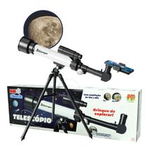 Telescópio Astronômico Zoom 30x 60x Com Luneta Tripé Infantil Telescópio Astronômico Zoom 30x 60x Com Luneta Tripé Infantil