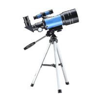 Telescópio binóculos para crianças Telescópio astronômico de 70 mm com adaptador de telefone filtro de lua erguendo ocular e
