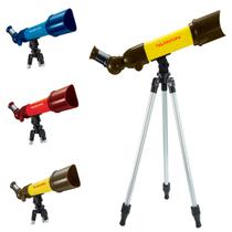 Telescópio de Brinquedo com Zoom 40x 60x 80x Ajustável Polibrinq