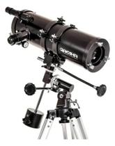 Telescopio Equatorial 1400x150mm Greika Ampliação 1050x Cor Preto